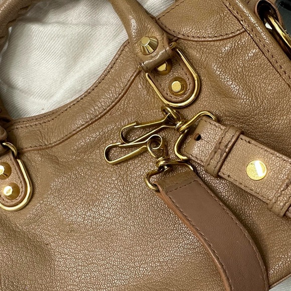 BALENCIAGA MINI METALLIC EDGE CITY BAG NUDE - Picture 13 of 14